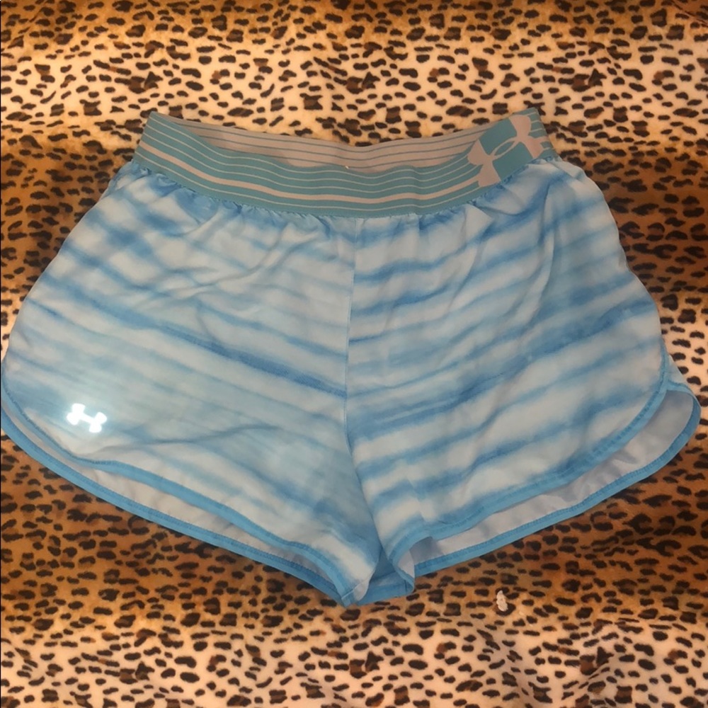 Under armor shorts blue tie-dye look small